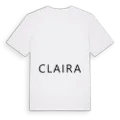 Jag älskar Claira t-shirt stort tryck