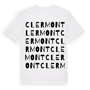 Clermont ordlek t-shirt – ekologisk bomull t-shirt från Pinshirt