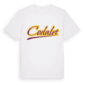Codalet baseball t-shirt – ekologisk bomull t-shirt från Pinshirt