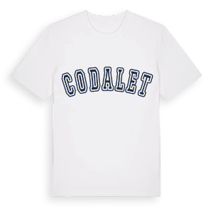 Codalet college t-shirt – ekologisk bomull t-shirt från Pinshirt