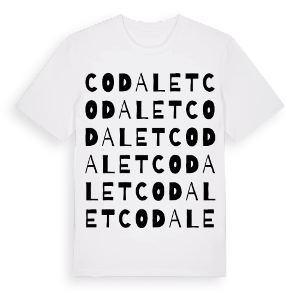 Codalet ordlek t-shirt – ekologisk bomull t-shirt från Pinshirt