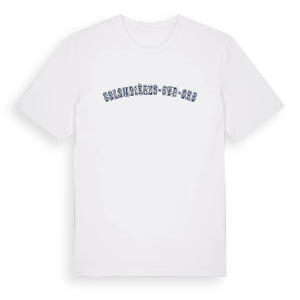 Colombières-sur-Orb college t-shirt – ekologisk bomull t-shirt från Pinshirt