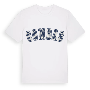 Combas college t-shirt – ekologisk bomull t-shirt från Pinshirt