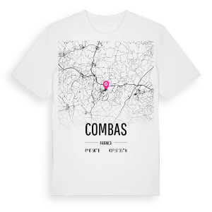 Combas karta t-shirt – ekologisk bomull t-shirt från Pinshirt