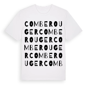 Comberouger ordlek t-shirt – ekologisk bomull t-shirt från Pinshirt