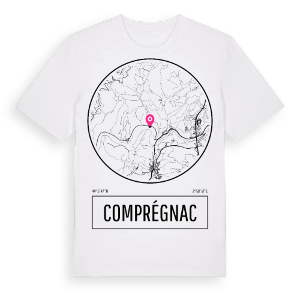 Comprégnac t-shirt – ekologisk bomull t-shirt från Pinshirt