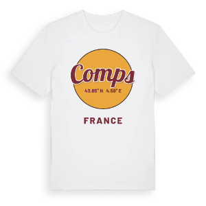 Comps cirkel t-shirt – ekologisk bomull t-shirt från Pinshirt