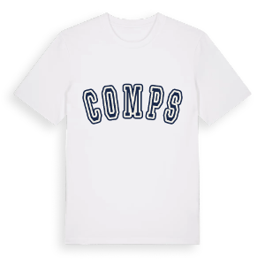 Comps college t-shirt – ekologisk bomull t-shirt från Pinshirt