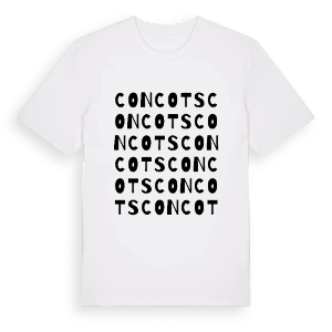 Concots ordlek t-shirt – ekologisk bomull t-shirt från Pinshirt