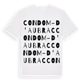 Condom-d'Aubrac ordlek t-shirt