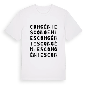 Congénies ordlek t-shirt – ekologisk bomull t-shirt från Pinshirt