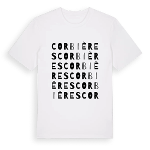 Corbières ordlek t-shirt – ekologisk bomull t-shirt från Pinshirt