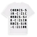 Cordes-sur-Ciel ordlek t-shirt