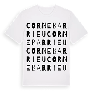 Cornebarrieu ordlek t-shirt – ekologisk bomull t-shirt från Pinshirt