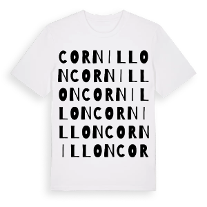 Cornillon ordlek t-shirt – ekologisk bomull t-shirt från Pinshirt