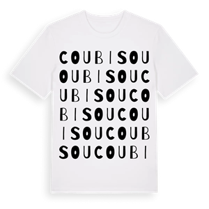 Coubisou ordlek t-shirt – ekologisk bomull t-shirt från Pinshirt