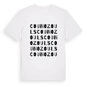Counozouls ordlek t-shirt – ekologisk bomull t-shirt från Pinshirt
