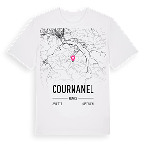 Cournanel karta t-shirt – ekologisk bomull t-shirt från Pinshirt