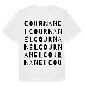 Cournanel ordlek t-shirt – ekologisk bomull t-shirt från Pinshirt