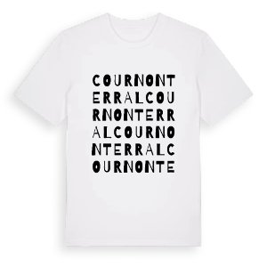 Cournonterral ordlek t-shirt – ekologisk bomull t-shirt från Pinshirt