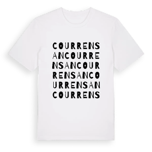 Courrensan ordlek t-shirt – ekologisk bomull t-shirt från Pinshirt