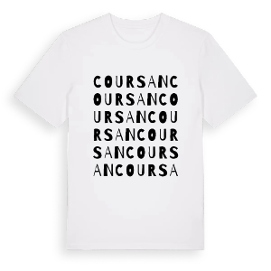 Coursan ordlek t-shirt – ekologisk bomull t-shirt från Pinshirt