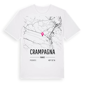 Crampagna karta t-shirt – ekologisk bomull t-shirt från Pinshirt