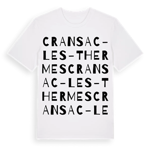 Cransac-les-Thermes ordlek t-shirt – ekologisk bomull t-shirt från Pinshirt
