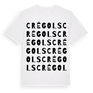 Crégols ordlek t-shirt – ekologisk bomull t-shirt från Pinshirt