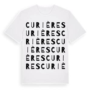 Curières ordlek t-shirt – ekologisk bomull t-shirt från Pinshirt