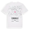Curvalle karta t-shirt
