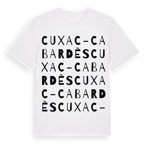 Cuxac-Cabardès ordlek t-shirt – ekologisk bomull t-shirt från Pinshirt