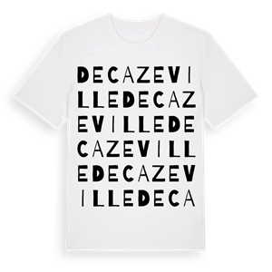 Decazeville ordlek t-shirt – ekologisk bomull t-shirt från Pinshirt