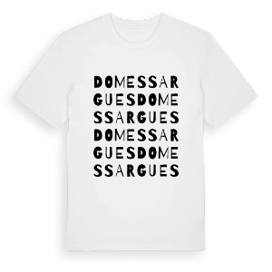 Domessargues ordlek t-shirt – ekologisk bomull t-shirt från Pinshirt