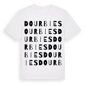Dourbies ordlek t-shirt – ekologisk bomull t-shirt från Pinshirt