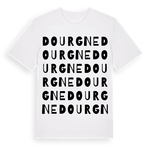 Dourgne ordlek t-shirt – ekologisk bomull t-shirt från Pinshirt