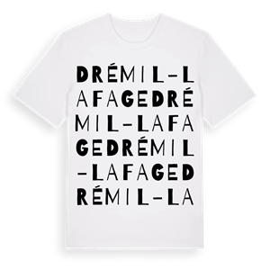Drémil-Lafage ordlek t-shirt – ekologisk bomull t-shirt från Pinshirt