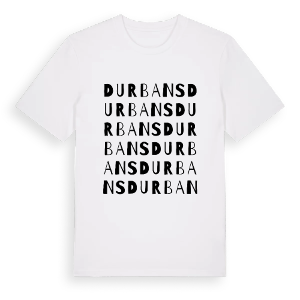 Durbans ordlek t-shirt – ekologisk bomull t-shirt från Pinshirt