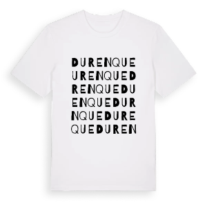 Durenque ordlek t-shirt – ekologisk bomull t-shirt från Pinshirt