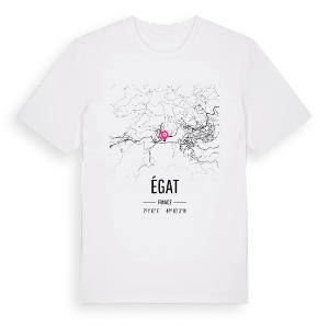 Égat karta t-shirt – ekologisk bomull t-shirt från Pinshirt