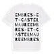 Embres-et-Castelmaure ordlek t-shirt