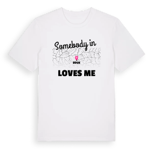 Någon i Eoux älskar mig t-shirt – ekologisk bomull t-shirt från Pinshirt