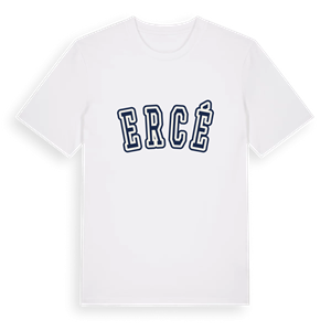 Ercé college t-shirt – ekologisk bomull t-shirt från Pinshirt