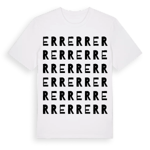 Err ordlek t-shirt – ekologisk bomull t-shirt från Pinshirt