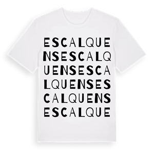 Escalquens ordlek t-shirt – ekologisk bomull t-shirt från Pinshirt