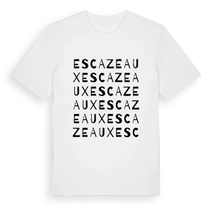 Escazeaux ordlek t-shirt – ekologisk bomull t-shirt från Pinshirt