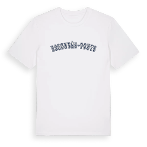 Escoubès-Pouts college t-shirt – ekologisk bomull t-shirt från Pinshirt