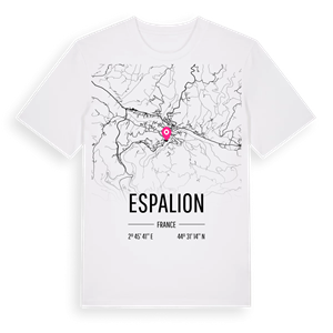 Espalion karta t-shirt – ekologisk bomull t-shirt från Pinshirt