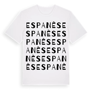 Espanès ordlek t-shirt – ekologisk bomull t-shirt från Pinshirt