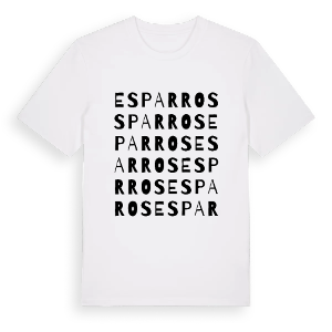 Esparros ordlek t-shirt – ekologisk bomull t-shirt från Pinshirt